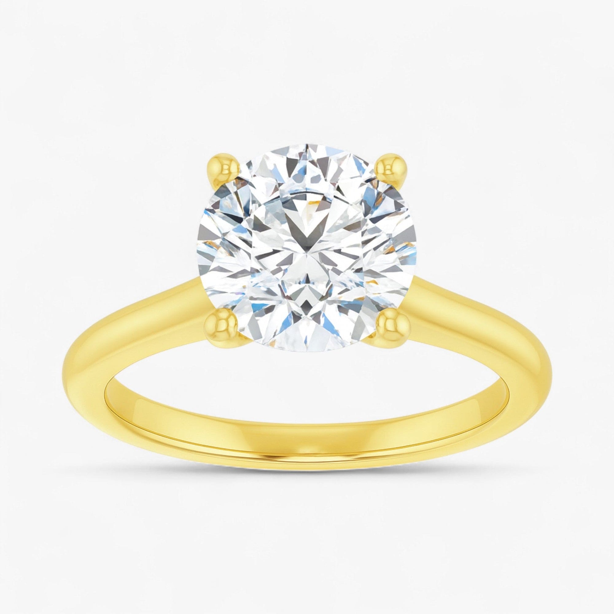 The Timeless Cathedral Solitaire Engagement Ring | Round