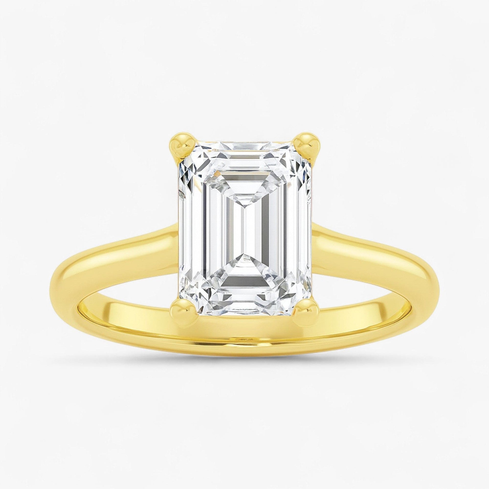 The Timeless Cathedral Solitaire Engagement Ring | Emerald