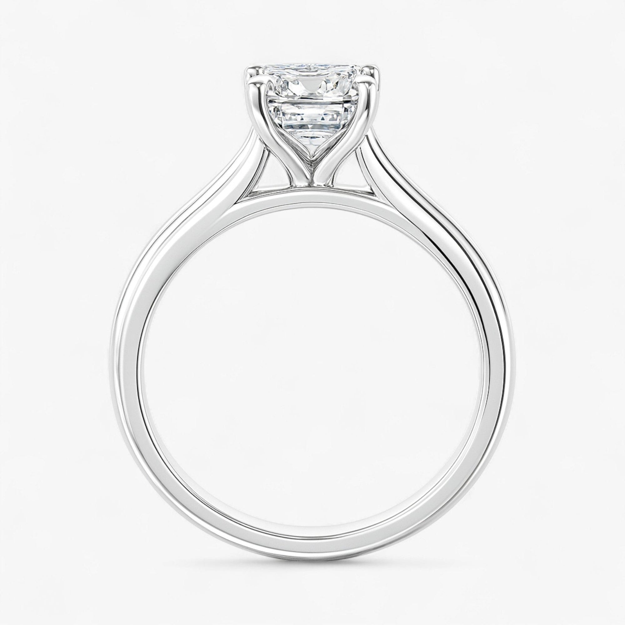 The Timeless Cathedral Solitaire Engagement Ring | Emerald