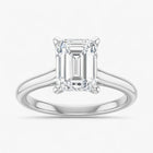The Timeless Cathedral Solitaire Engagement Ring | Emerald