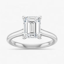 The Timeless Cathedral Solitaire Engagement Ring | Emerald