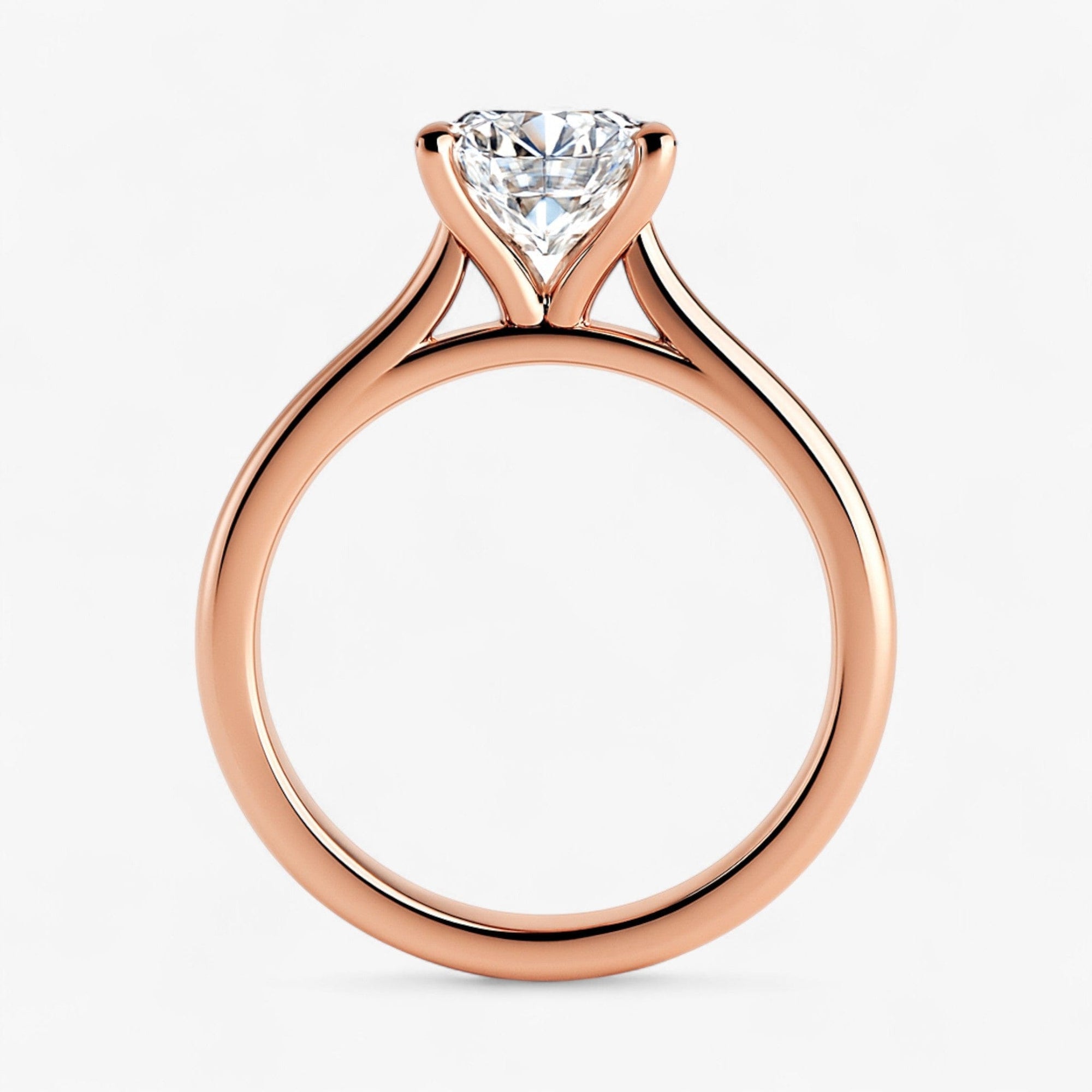The Timeless Cathedral Solitaire Engagement Ring | Round