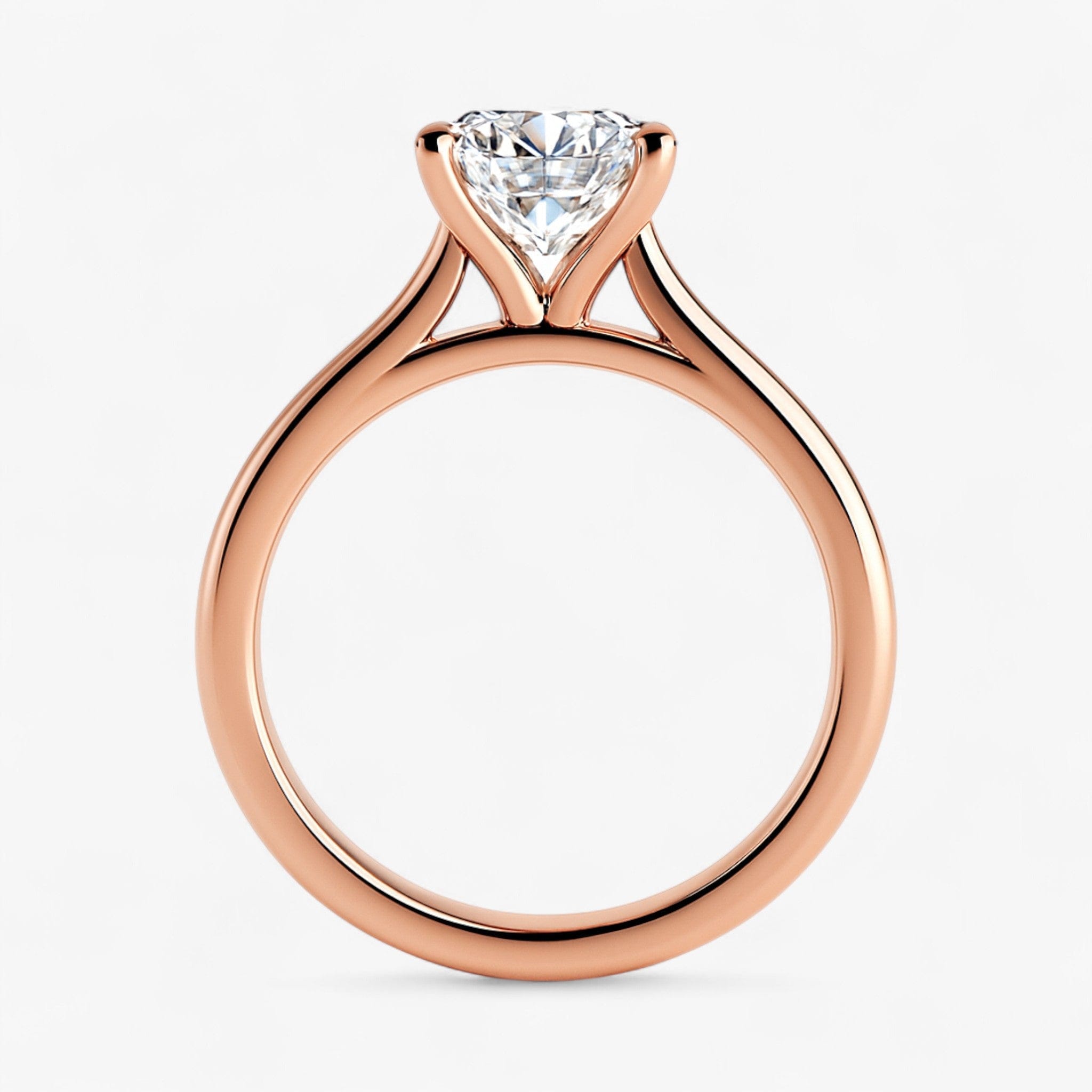 The Timeless Cathedral Solitaire Engagement Ring | Round