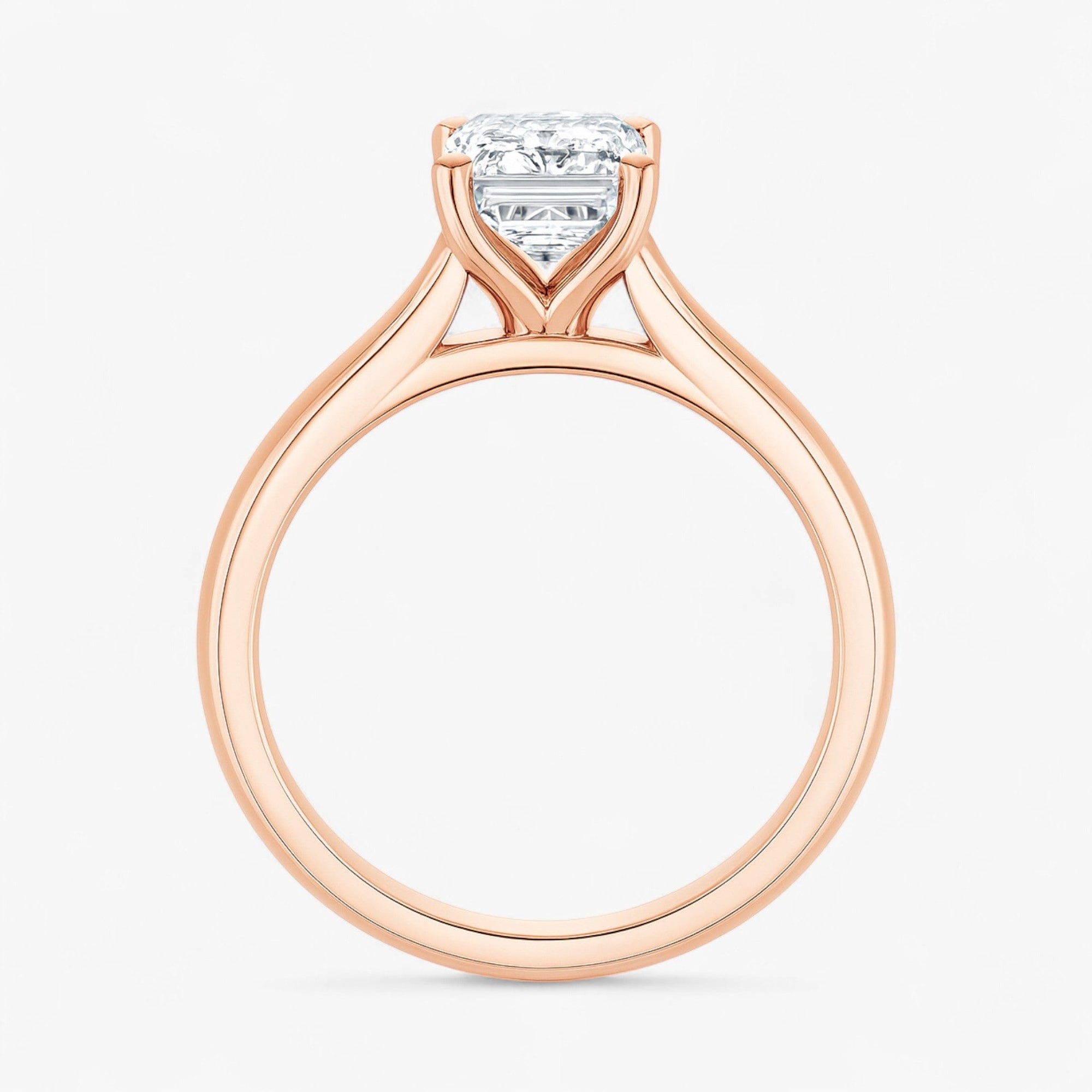 The Timeless Cathedral Solitaire Engagement Ring | Emerald