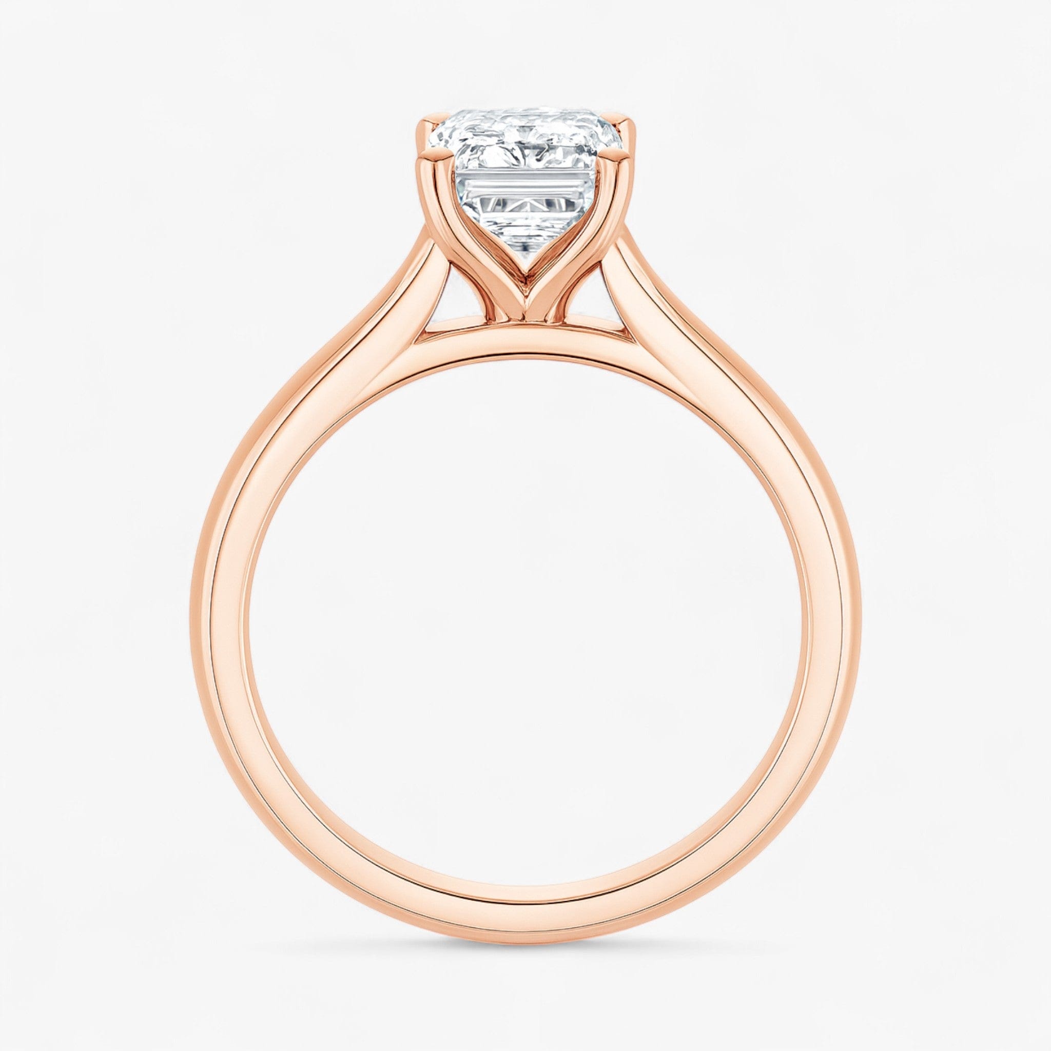 The Timeless Cathedral Solitaire Engagement Ring | Emerald