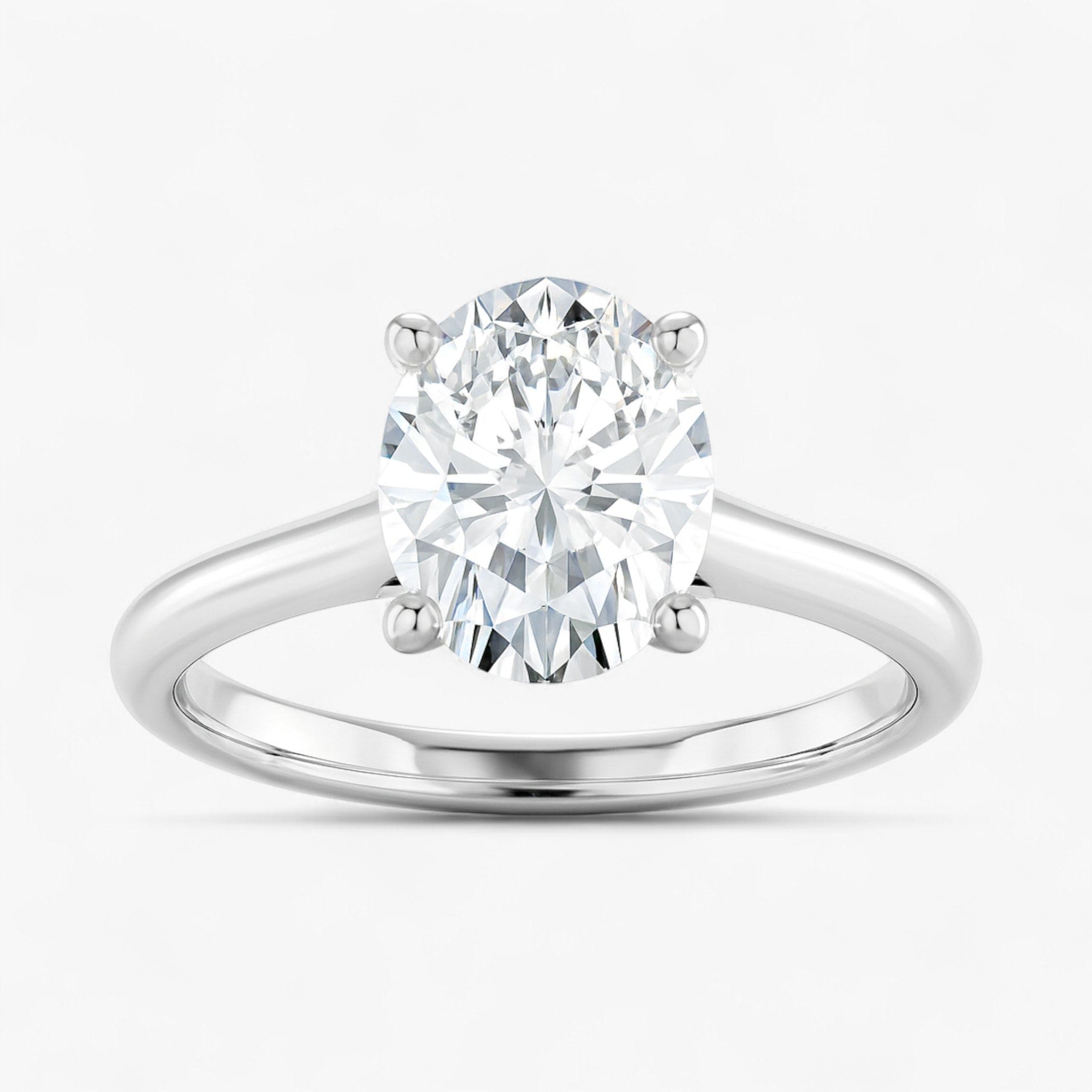 The Timeless Cathedral Solitaire Engagement Ring | Oval