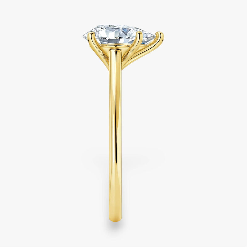 The Timeless Cathedral Solitaire Engagement Ring | Pear