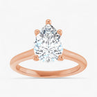 The Timeless Cathedral Solitaire Engagement Ring | Pear