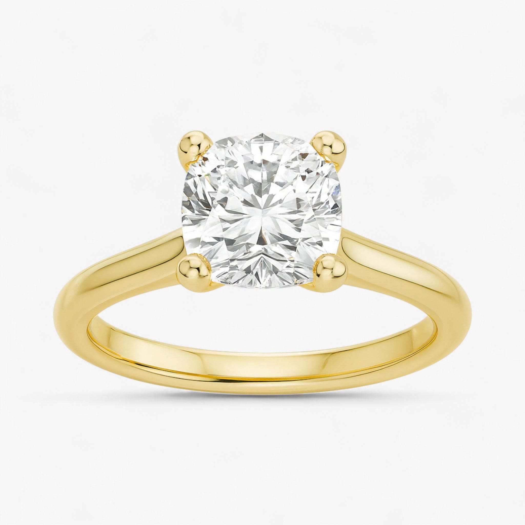 The Timeless Cathedral Solitaire Engagement Ring | Cushion