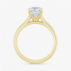 The Timeless Cathedral Solitaire Engagement Ring | Cushion