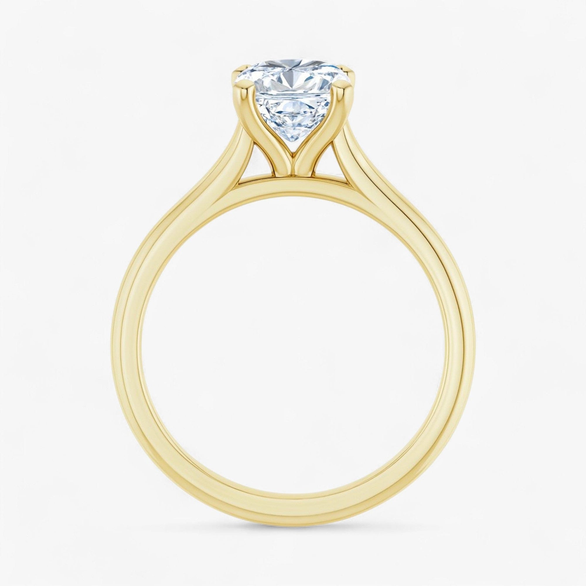 The Timeless Cathedral Solitaire Engagement Ring | Cushion
