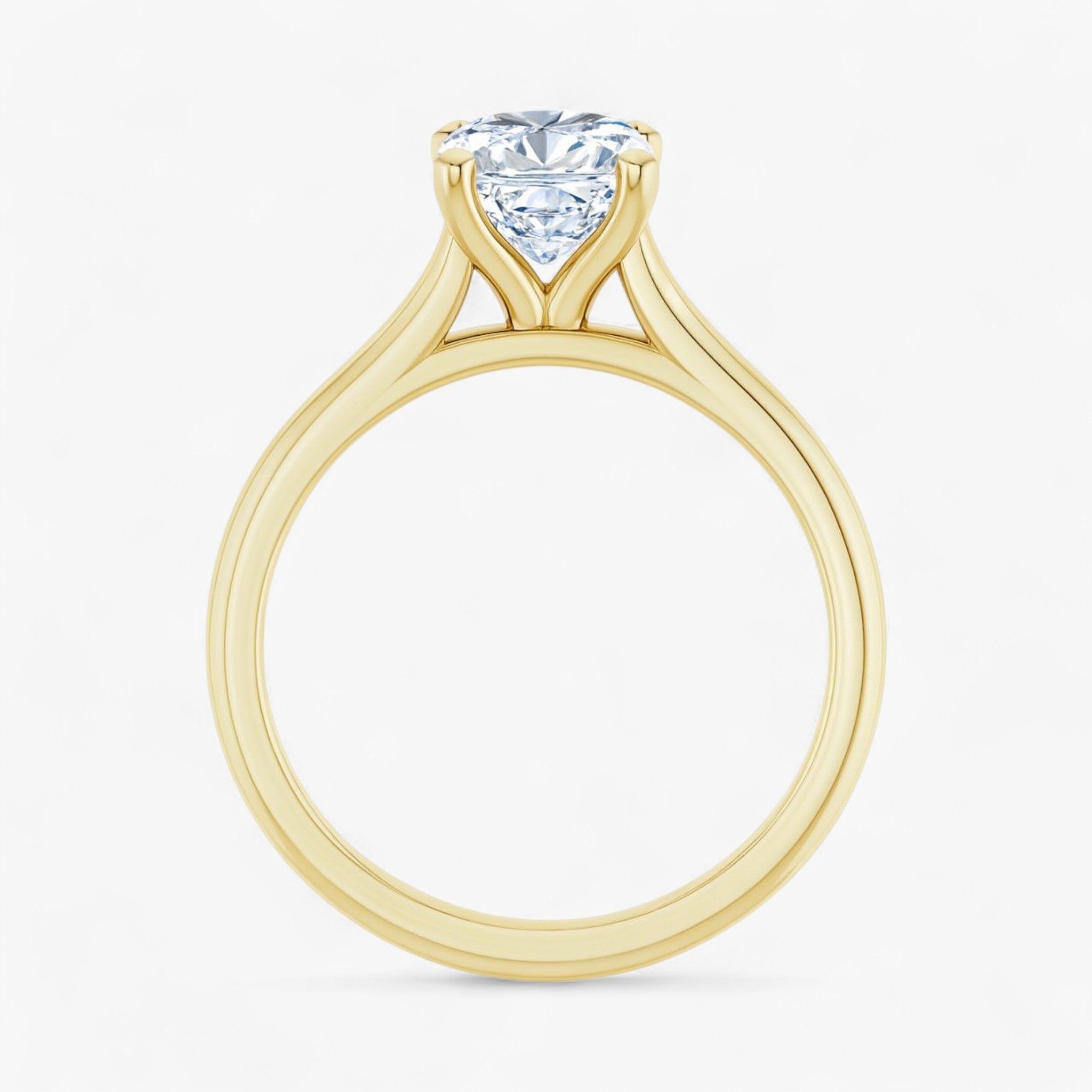 The Timeless Cathedral Solitaire Engagement Ring | Cushion