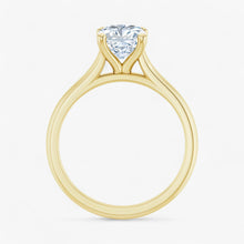 The Timeless Cathedral Solitaire Engagement Ring | Cushion