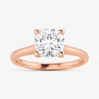 The Timeless Cathedral Solitaire Engagement Ring | Cushion
