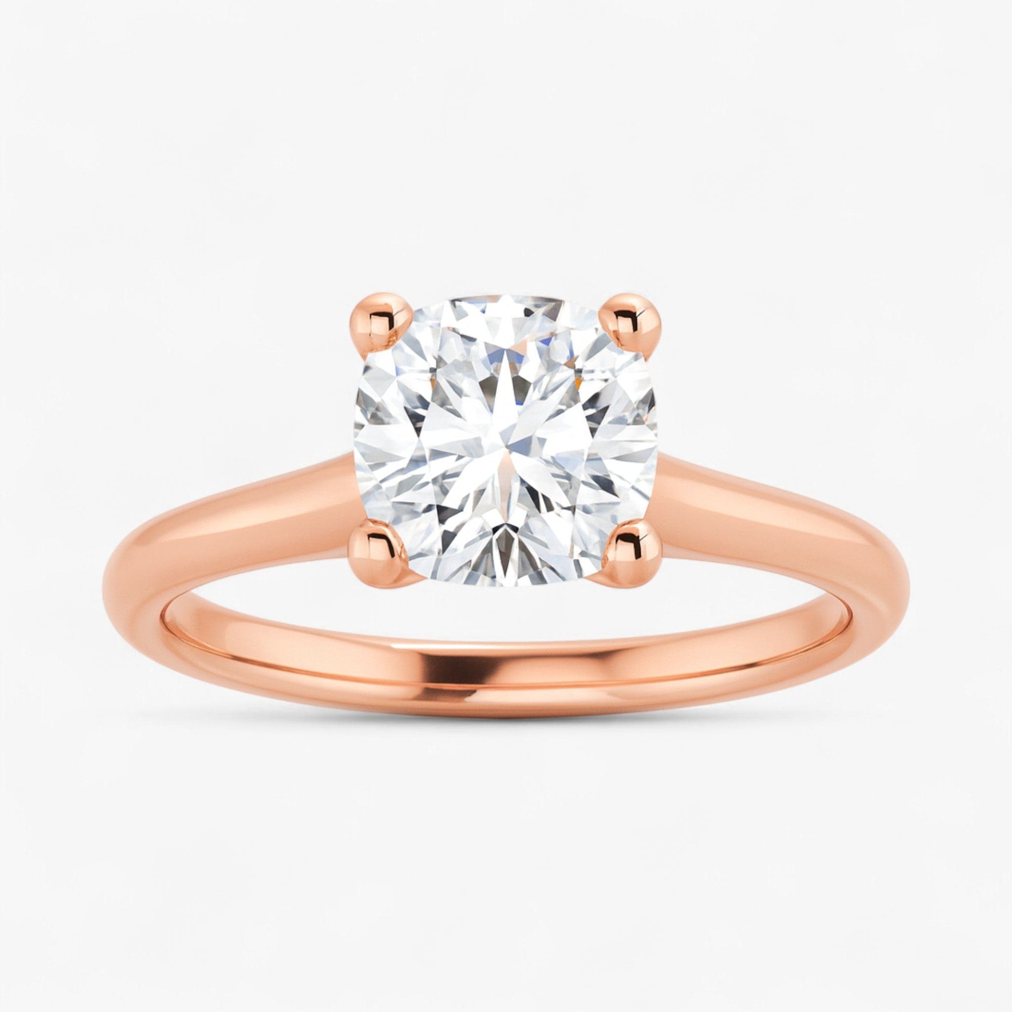 The Timeless Cathedral Solitaire Engagement Ring | Cushion