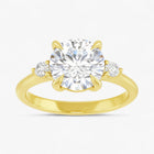 The Signature Side Stone Engagement Ring | Round