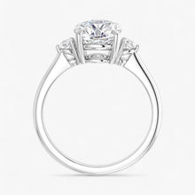 The Signature Side Stone Engagement Ring | Round