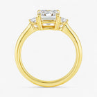 The Signature Side Stone Engagement Ring | Emerald