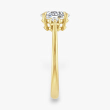 The Signature Side Stone Engagement Ring | Oval