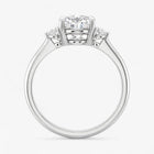 The Signature Side Stone Engagement Ring | Oval
