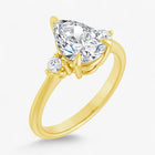 The Signature Side Stone Engagement Ring | Pear