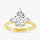 The Signature Side Stone Engagement Ring | Pear