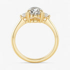 The Signature Side Stone Engagement Ring | Pear