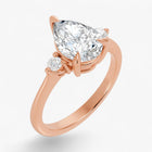The Signature Side Stone Engagement Ring | Pear