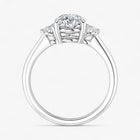 The Signature Side Stone Engagement Ring | Pear