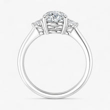 The Signature Side Stone Engagement Ring | Pear