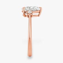 The Signature Side Stone Engagement Ring | Pear