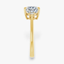 The Signature Side Stone Engagement Ring | Cushion