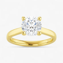 The Signature Cathedral Solitaire Engagement Ring | Round