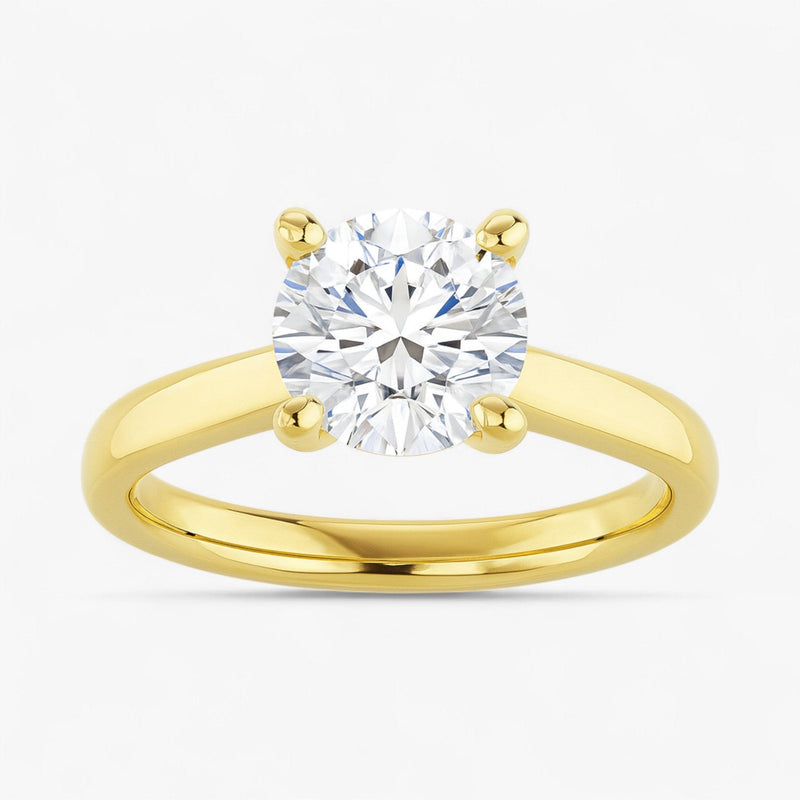 The Signature Cathedral Solitaire Engagement Ring | Round