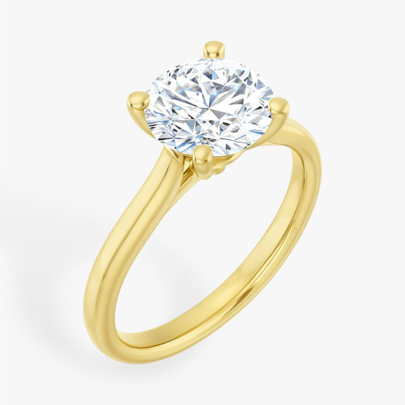 The Signature Cathedral Solitaire Engagement Ring | Round