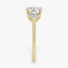 The Side Cluster Engagement Ring | Round