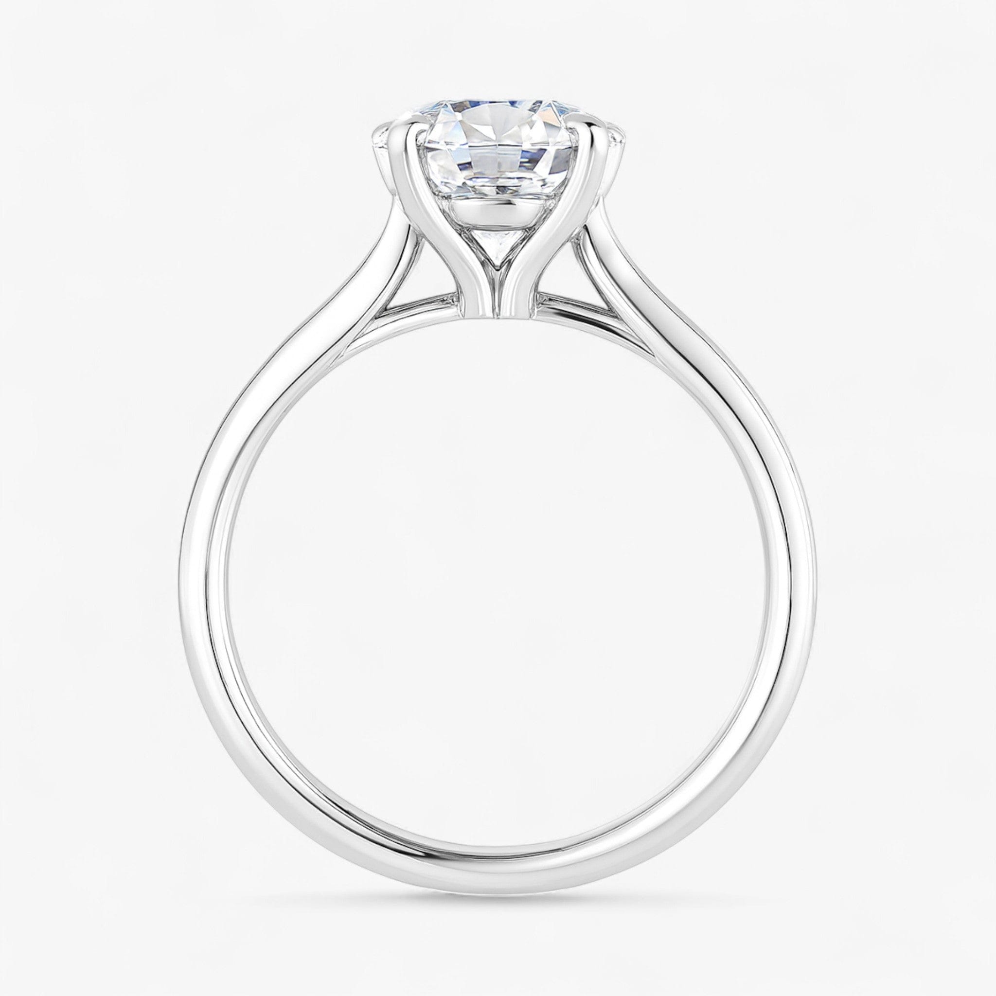 The Signature Cathedral Solitaire Engagement Ring | Round