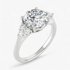 The Side Cluster Engagement Ring | Round