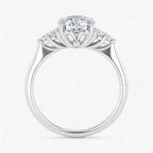 The Side Cluster Engagement Ring | Round