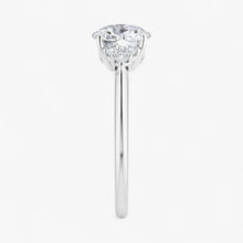 The Side Cluster Engagement Ring | Round