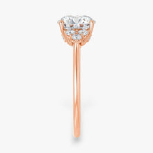 The Side Cluster Engagement Ring | Round