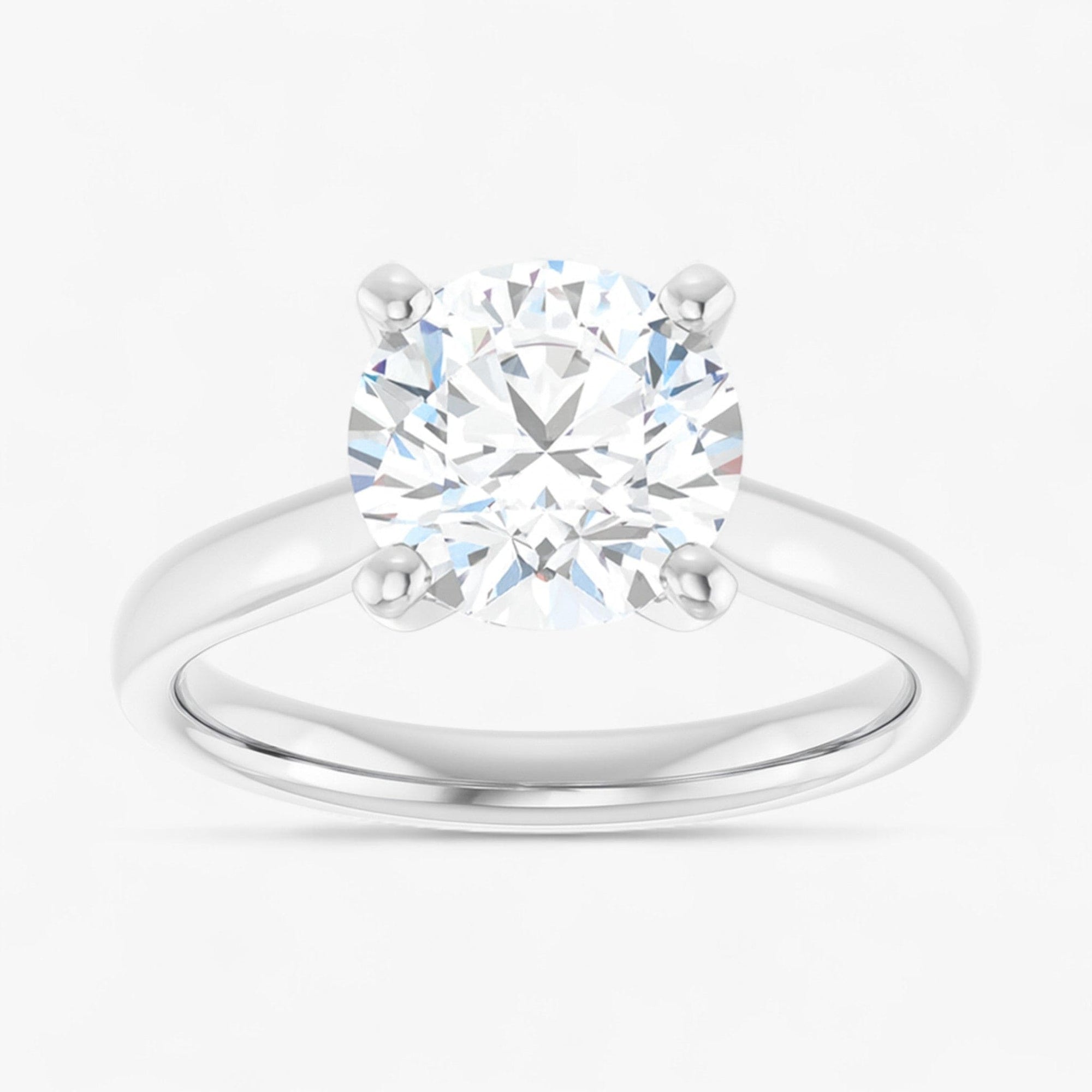 The Signature Cathedral Solitaire Engagement Ring | Round