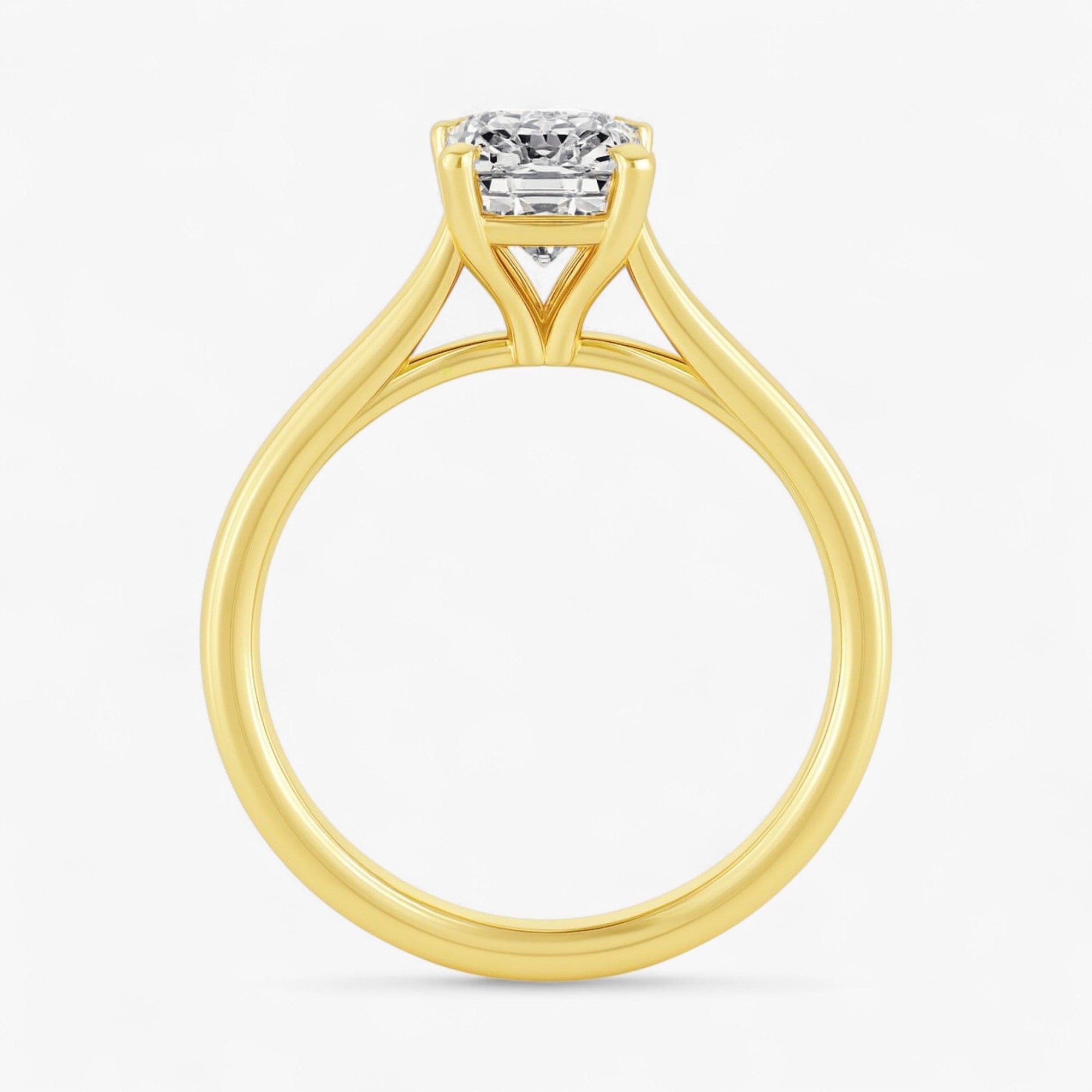 The Signature Cathedral Solitaire Engagement Ring | Emerald
