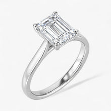 The Signature Cathedral Solitaire Engagement Ring | Emerald