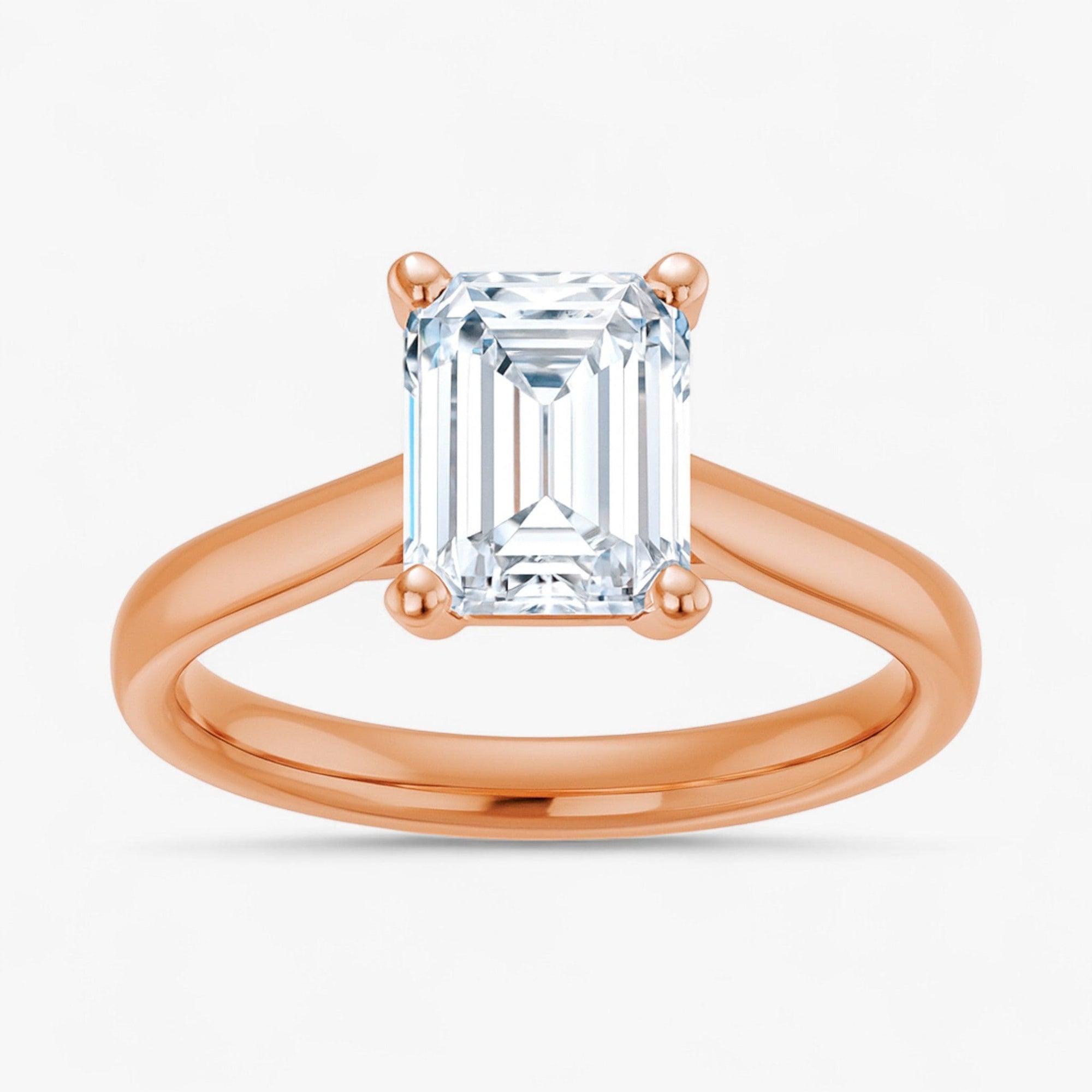 The Signature Cathedral Solitaire Engagement Ring | Emerald