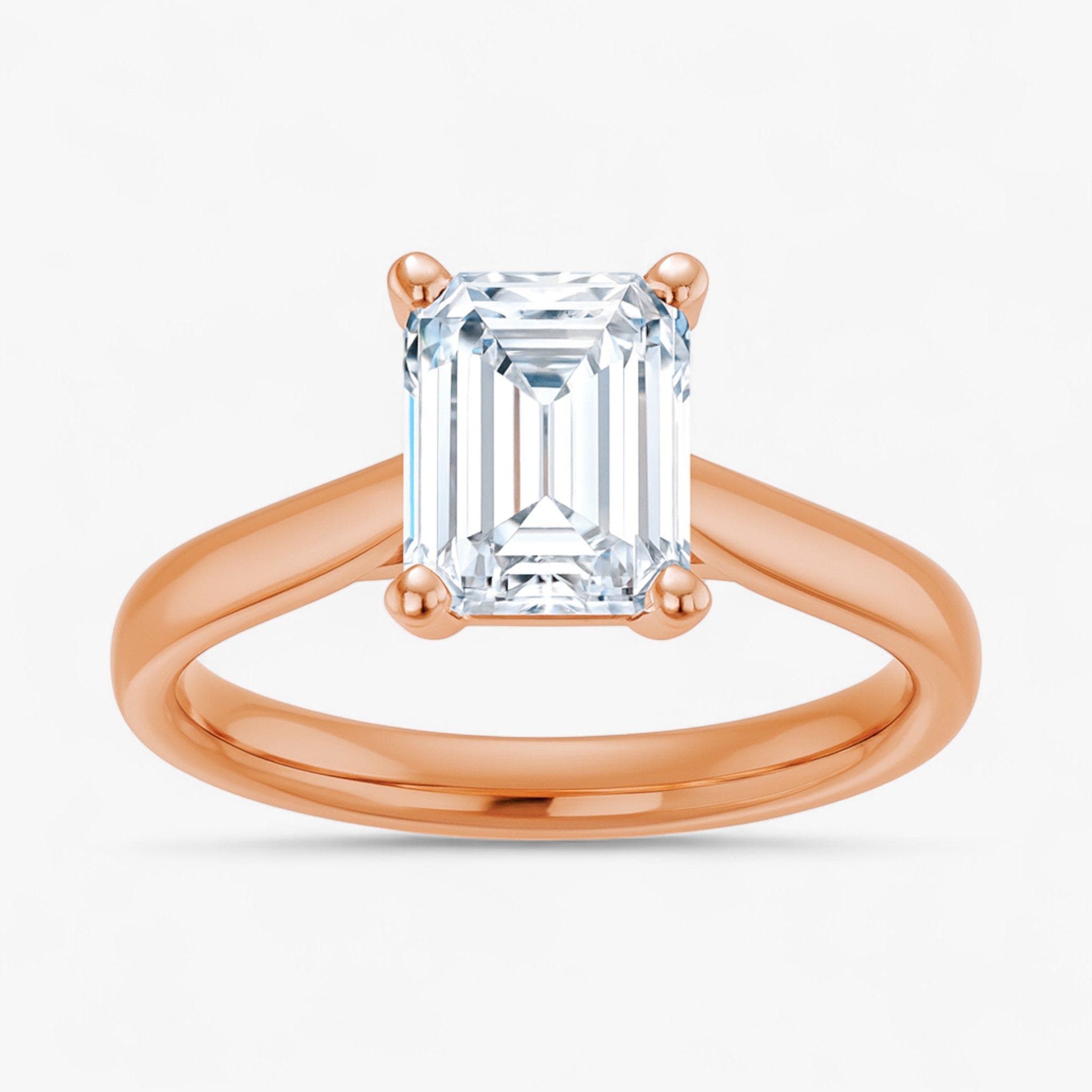 The Signature Cathedral Solitaire Engagement Ring | Emerald