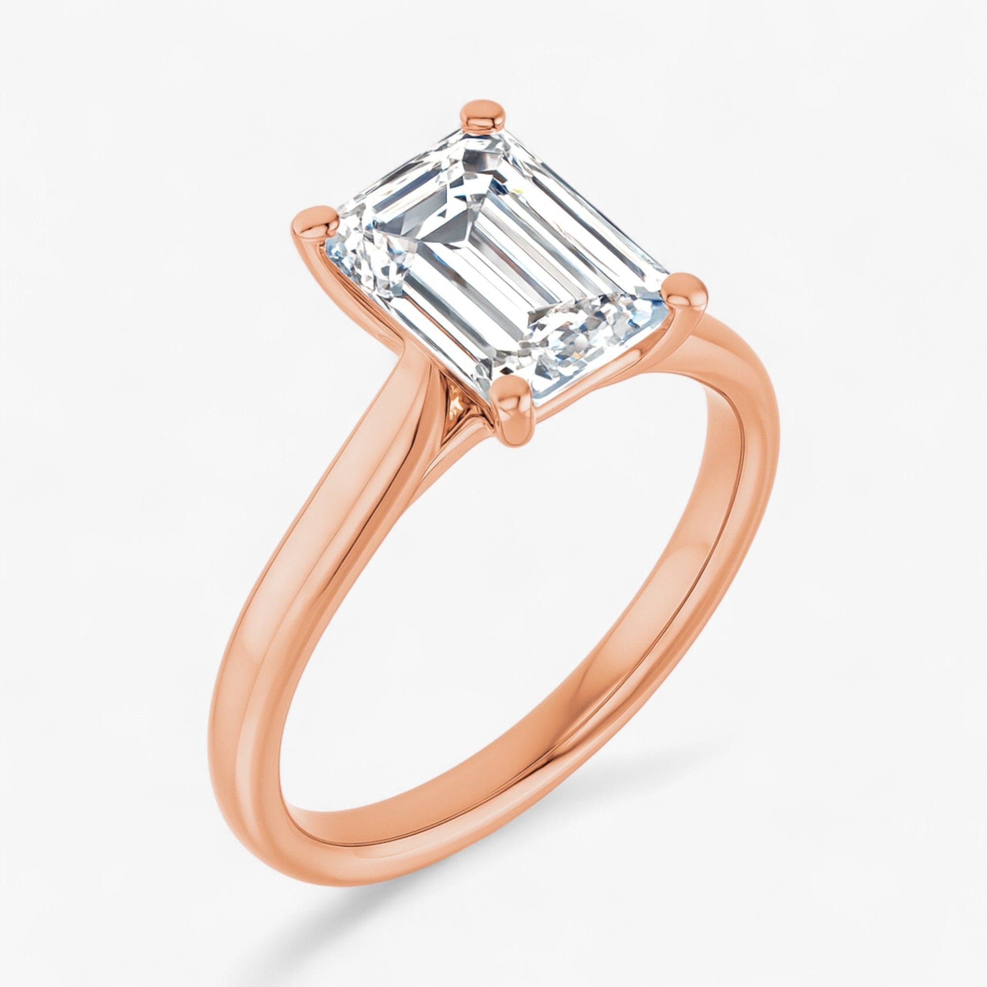 The Signature Cathedral Solitaire Engagement Ring | Emerald