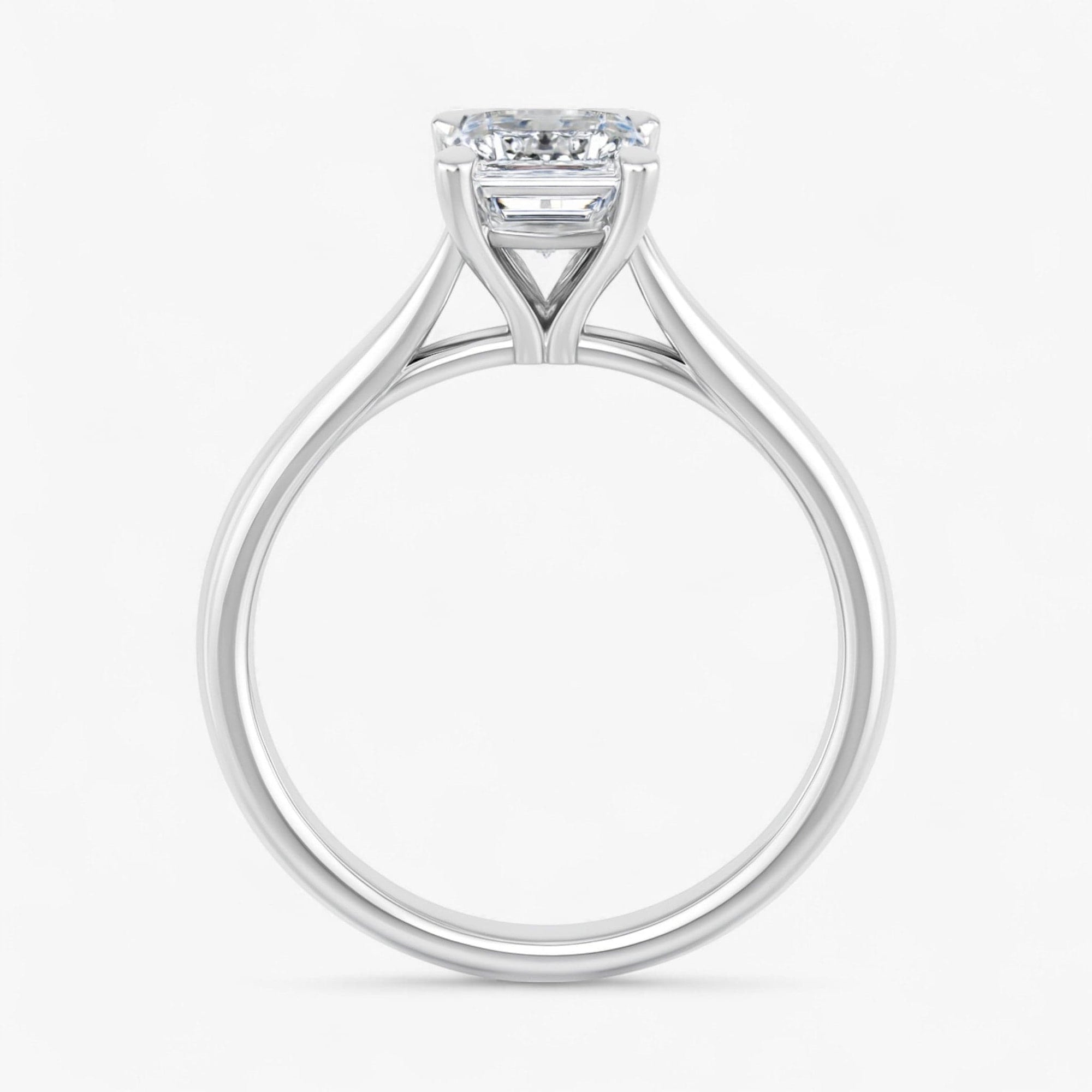 The Signature Cathedral Solitaire Engagement Ring | Emerald