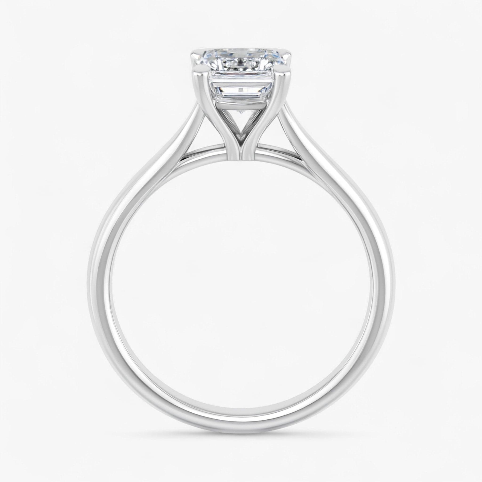 The Signature Cathedral Solitaire Engagement Ring | Emerald
