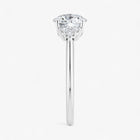 The Side Cluster Engagement Ring | Oval